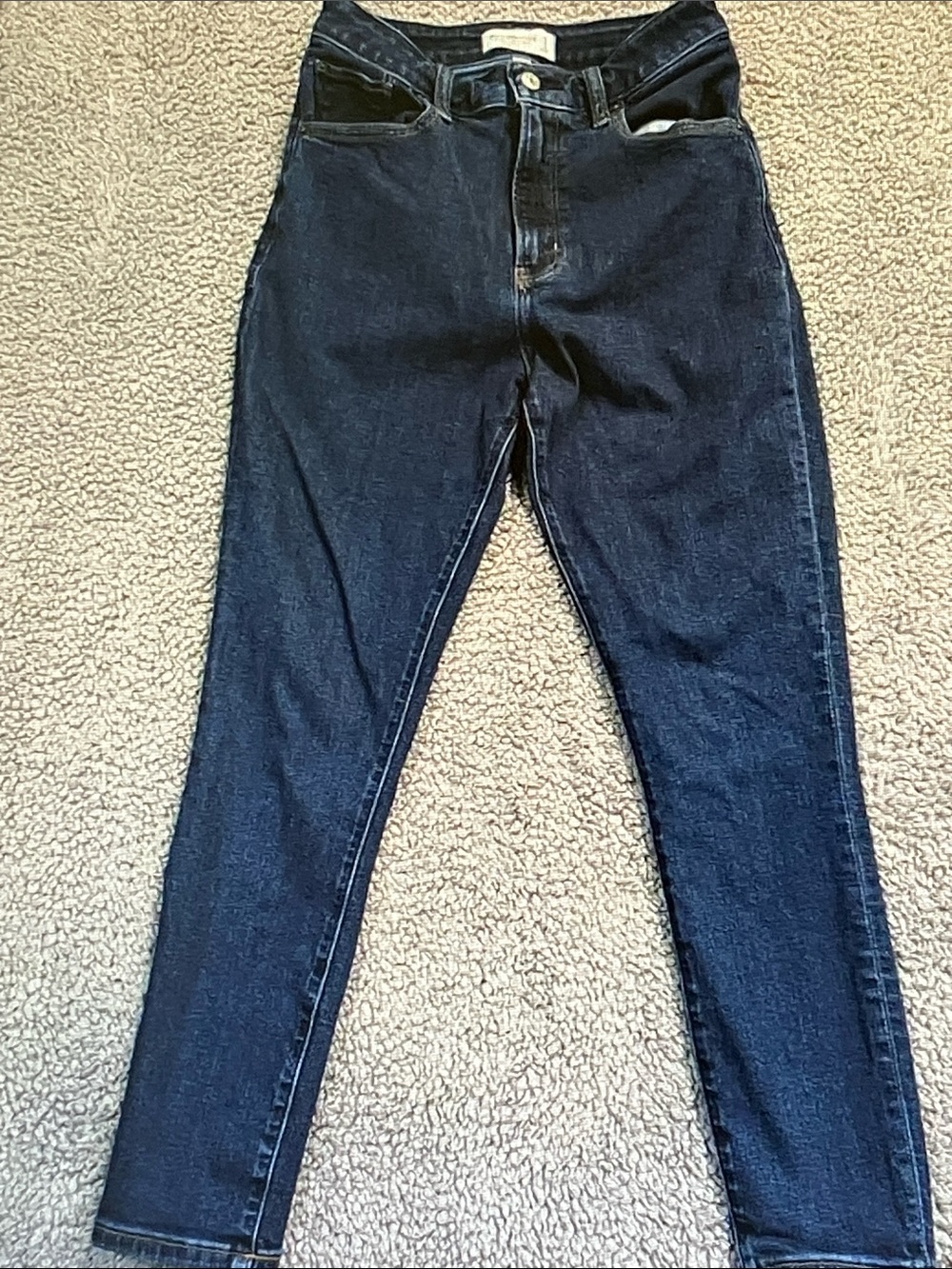 Abercrombie & Fitch Women's Skinny Jeans in Dark Indigo